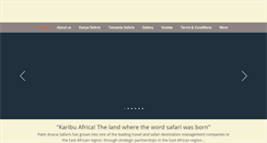 Desktop Screenshot of palmacaciasafaris.com